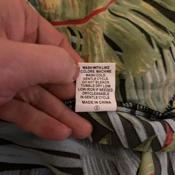 LAST CHANCE! EUC SHEIN Strapless Tropical High Low Dress Size Large - Picture 5 of 5